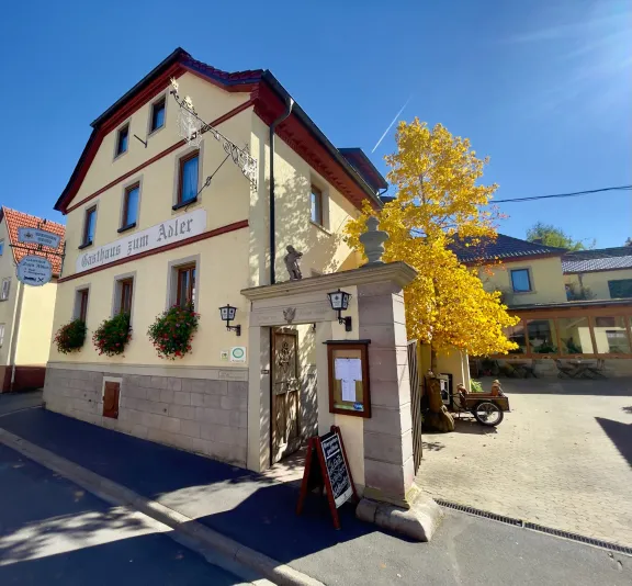 Gasthaus zum Adler in Langendorf zwischen Hammelburg und Bad Kissingen