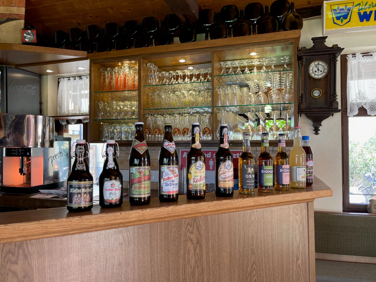 Theke im Gasthaus zum Adler